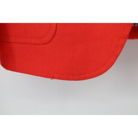 J.CREW blazer Women Size 4 Rhodes Linen Fiery Sunset Gold Buttons jacket - Picture 11 of 15